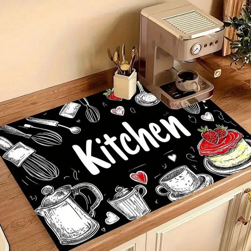 Bar Mat Rubber - Alas Dapur Super Serap Air, Alas