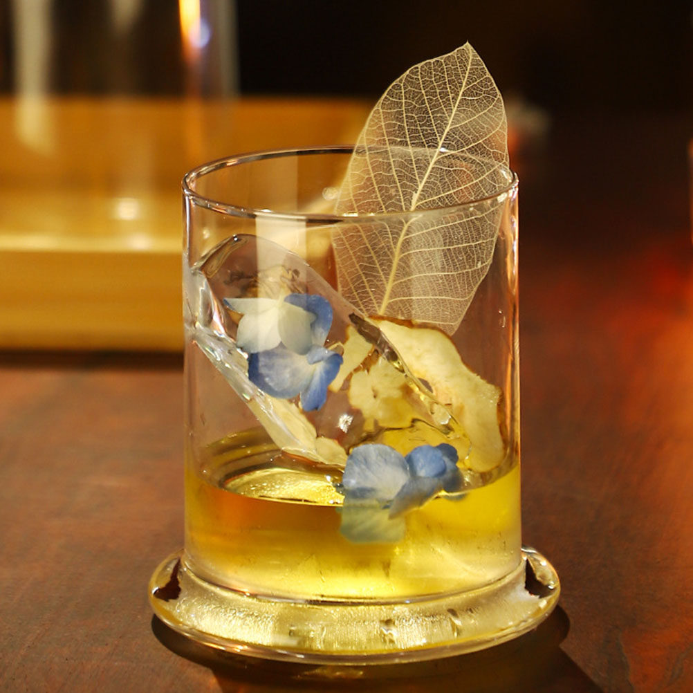 Home Bar Set - Set Gelas Koktail Berwarna Asap, Gelas