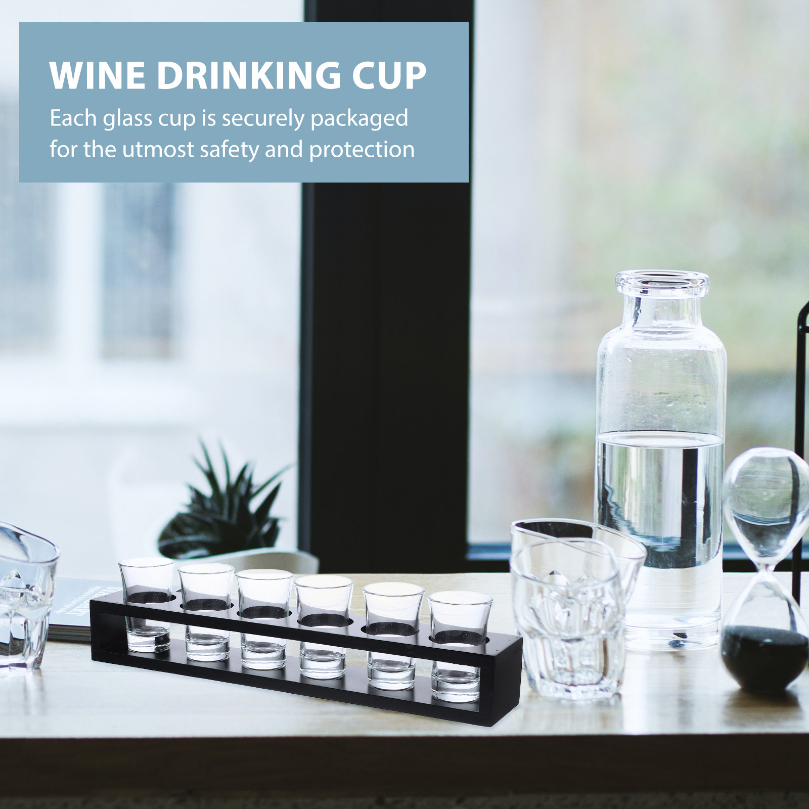 Set Gelas Anggur dengan Tempat - Home Bar Set ulasan dan harga