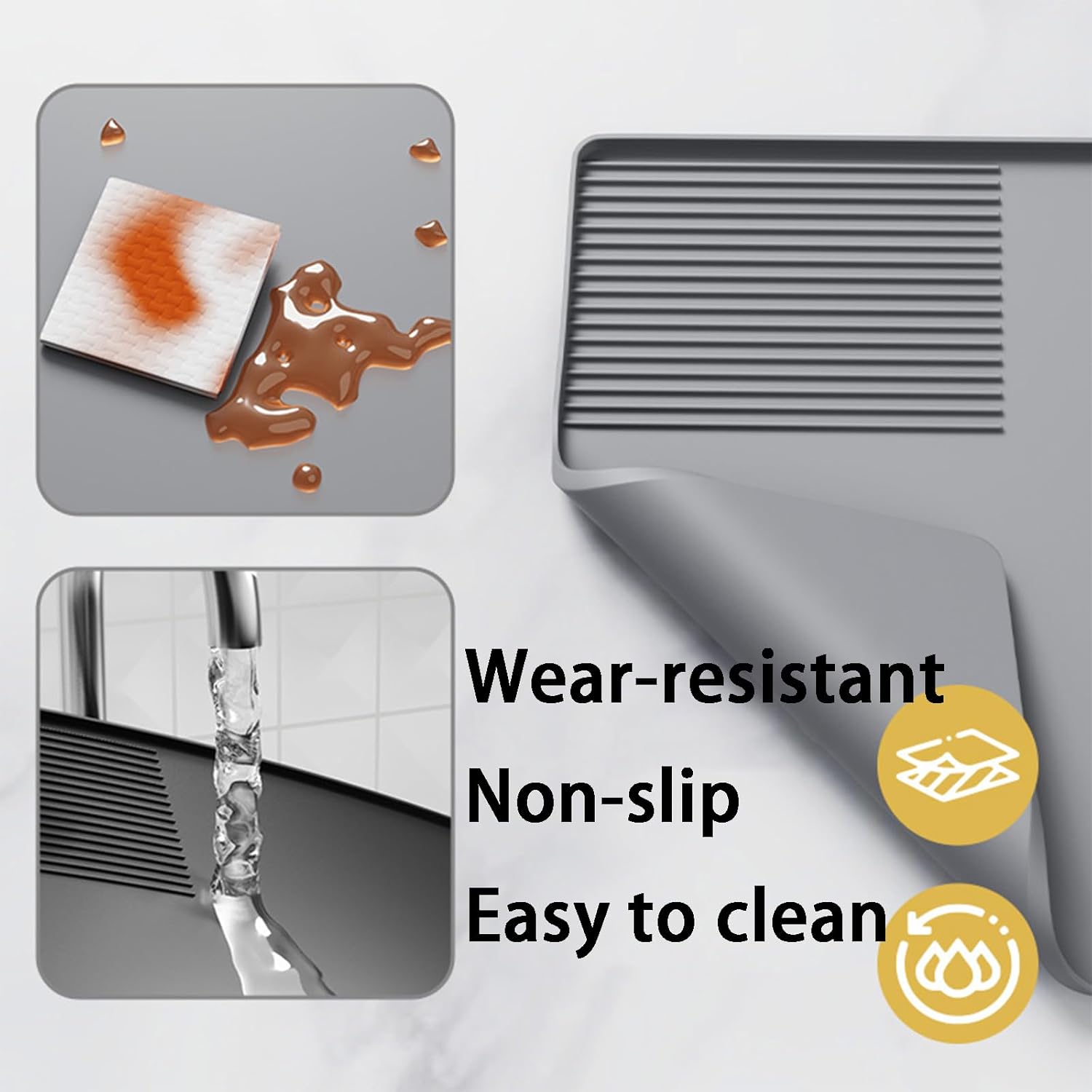 Alas Kopi Silikon 3-In-1 Alas  - Bar Mat Rubber ulasan dan harga