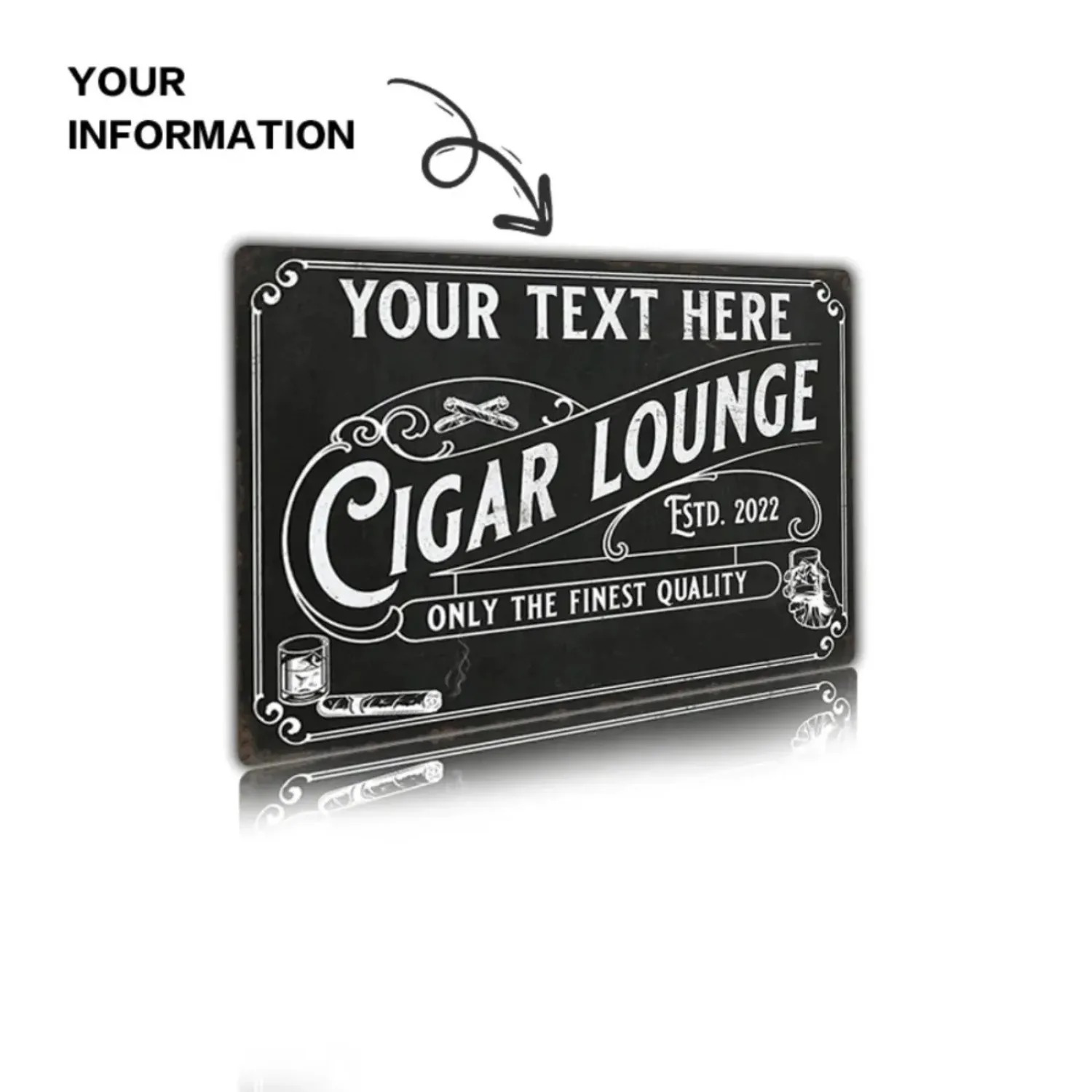 CIFbuy, Plakat Aluminium Berte - Home Bar Lounge ulasan dan harga